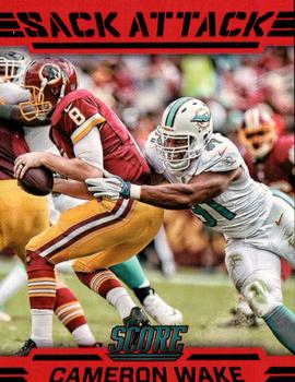 Cameron Wake Miami Dolphins 2016 Panini Score NFL Sack Attack Red #5
